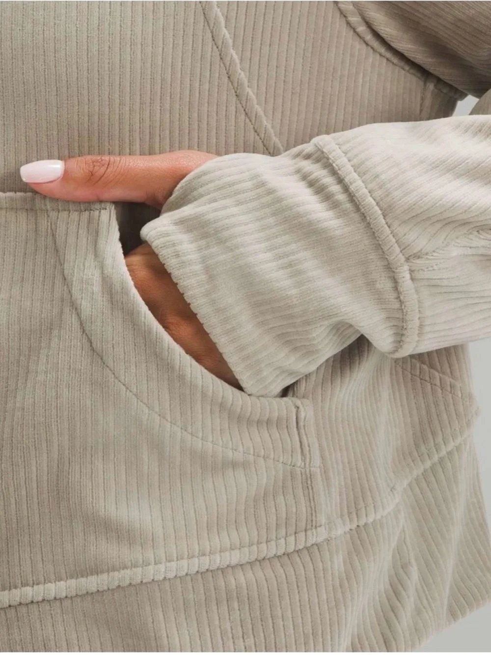 Lululemon Scuba Oversized Hoodie *Velvet Cord Riverstone